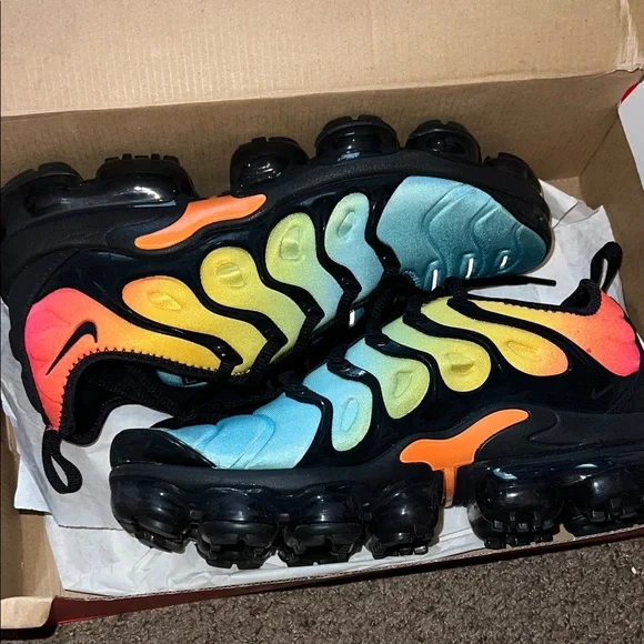 Nike Air Vapormax Sneakers - Black, Yellow, Blue, Orange - Picture 1 of 2